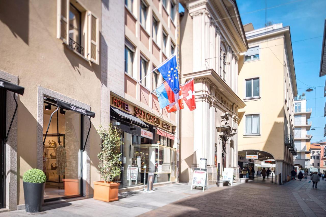 Hotel San Carlo Lugano Exteriör bild